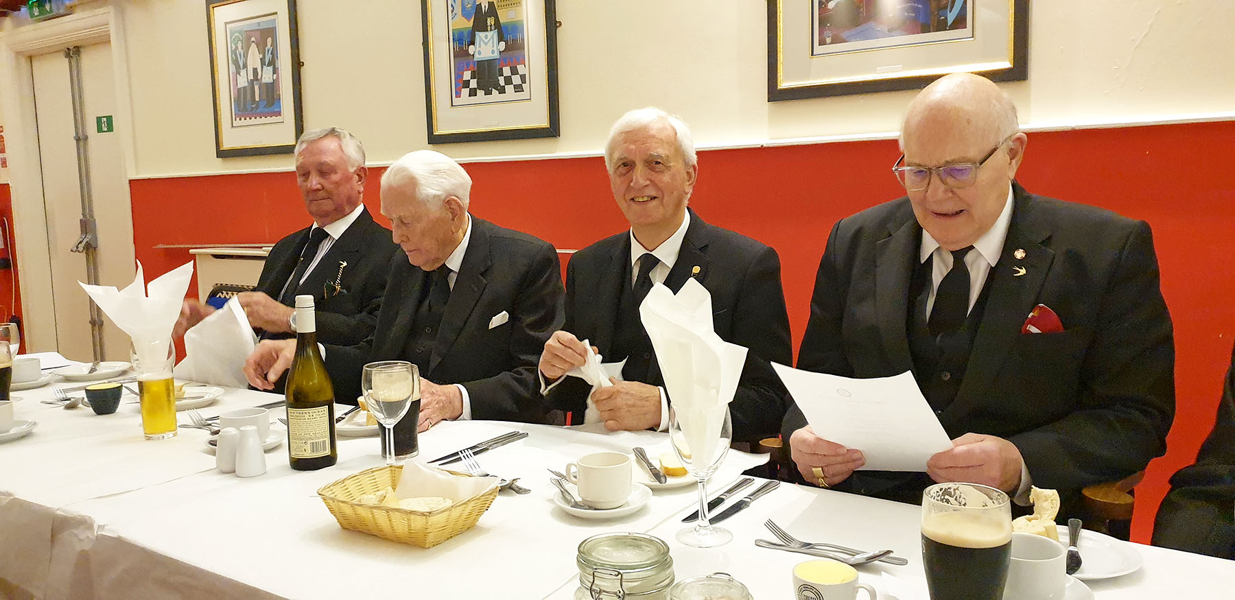 The District Grand Prefect visits the Paddock Wood Council 88