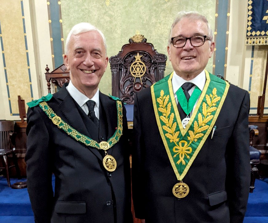 Our District Grand Prefect and District Grand Secretary visit the District of East Lancs