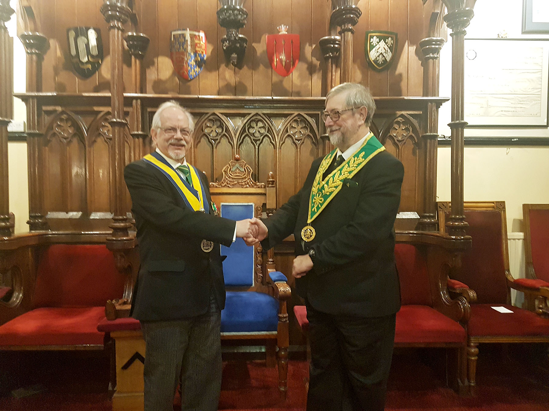 The District Grand Prefect visits the Canterbury Council 65
