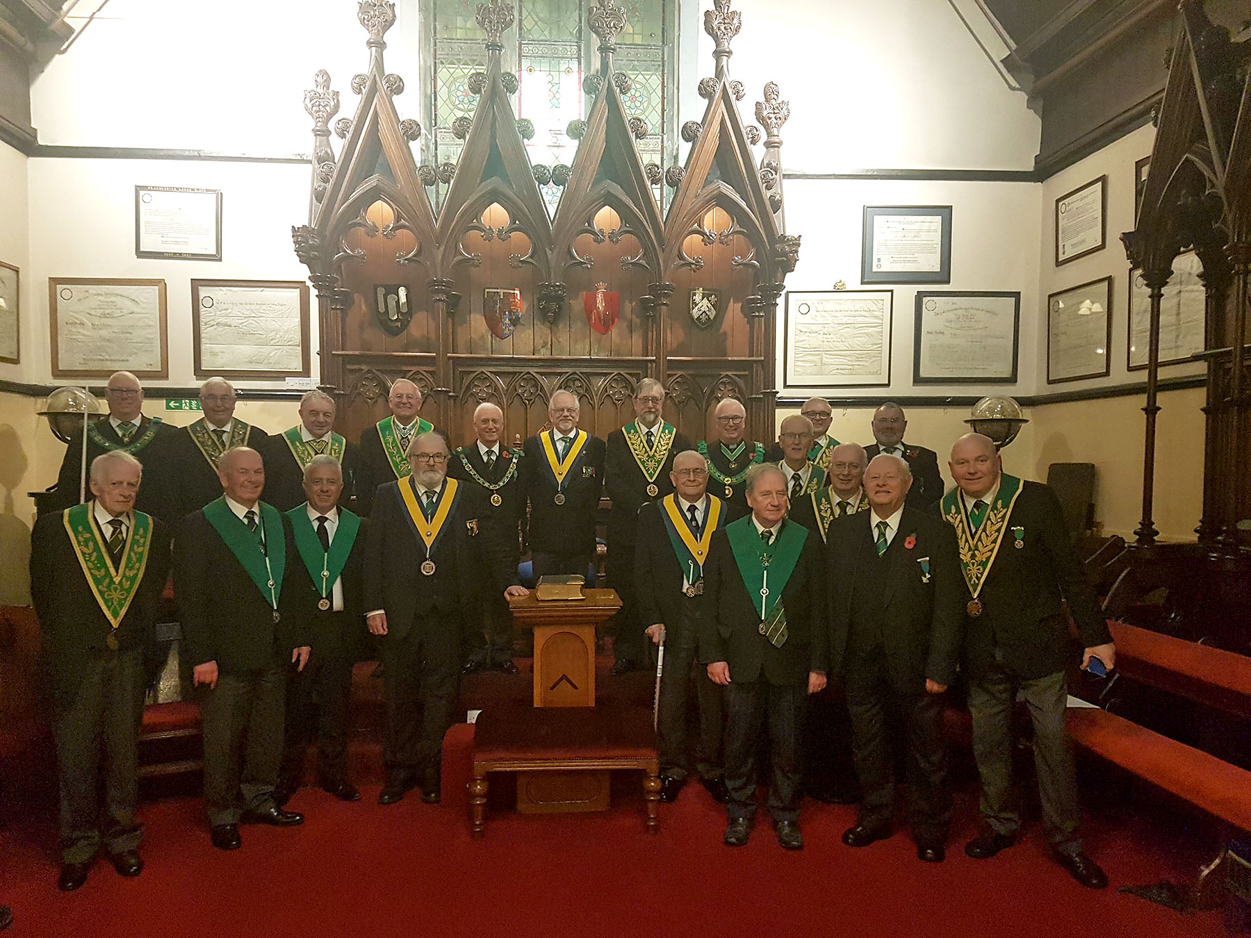 The District Grand Prefect visits the Canterbury Council 65
