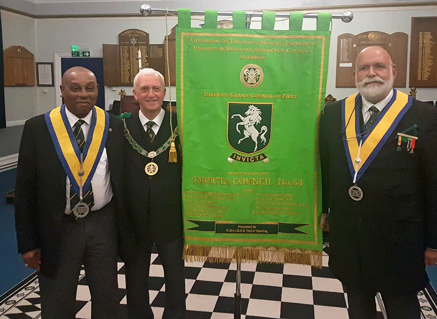 The Invicta Council, No. 54 Banner Dedication Ceremony