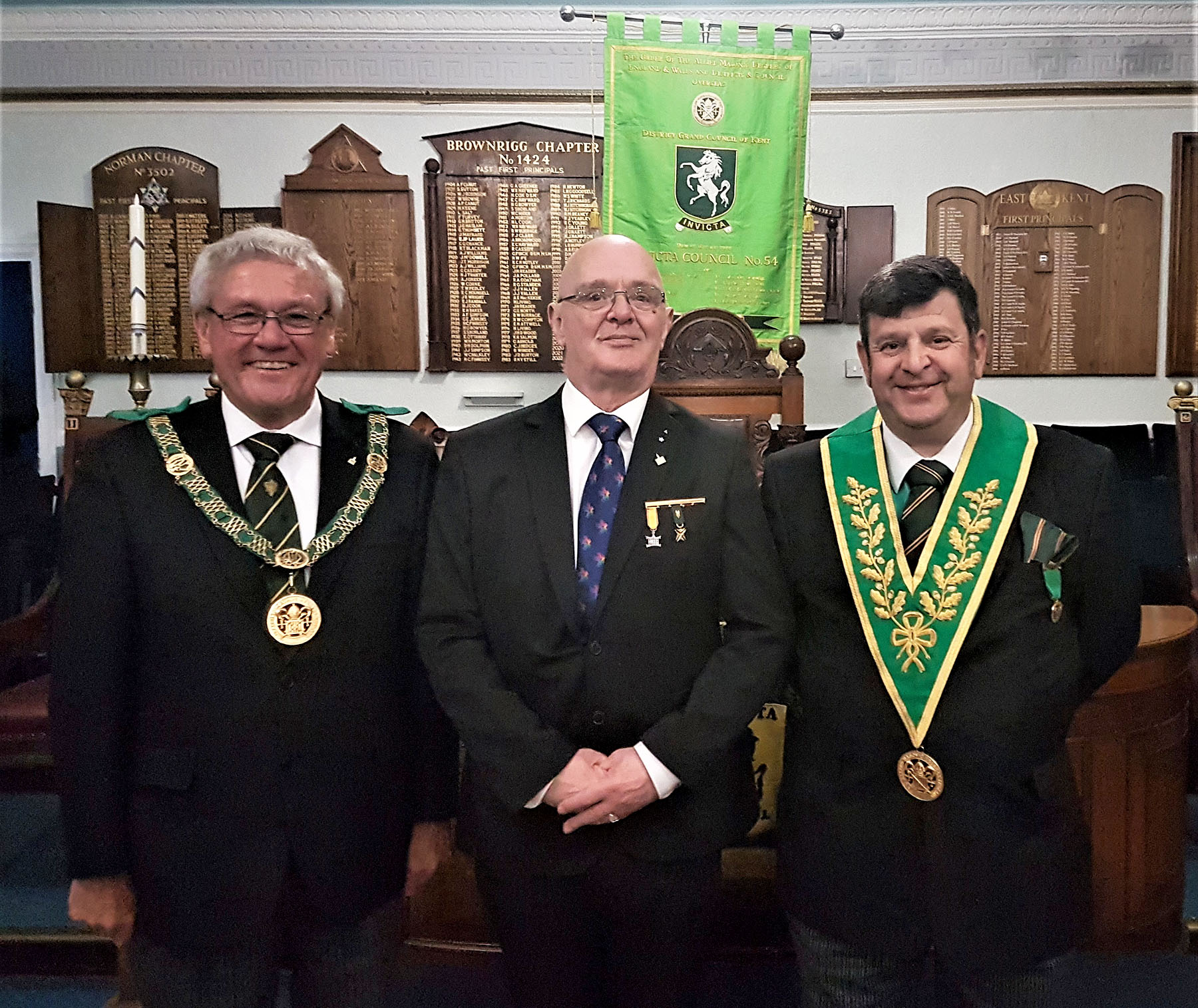 The District Grand Prefect Visits Invicta Council 54