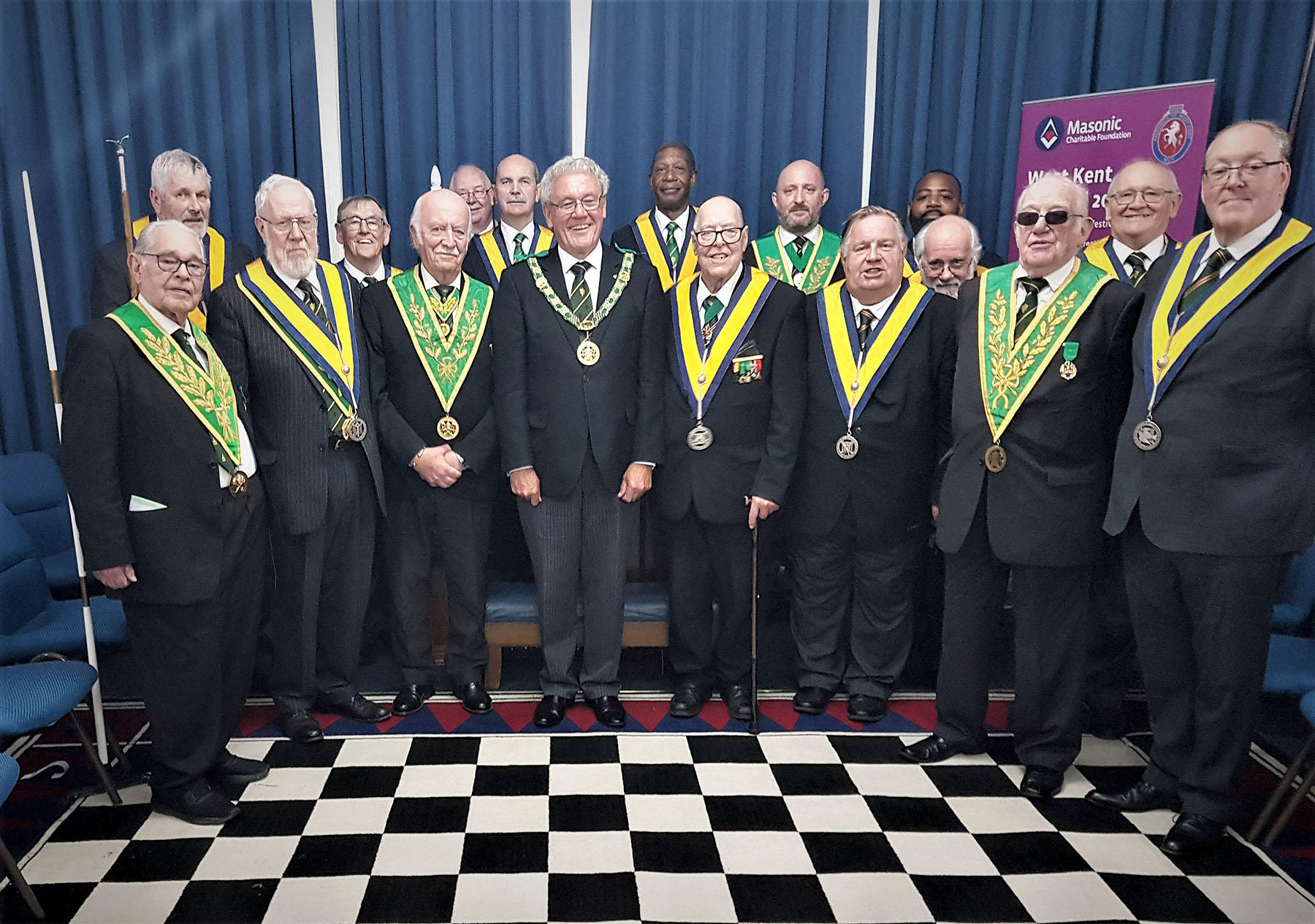 West Kent Council No 66 welcomes the District Grand Prefect