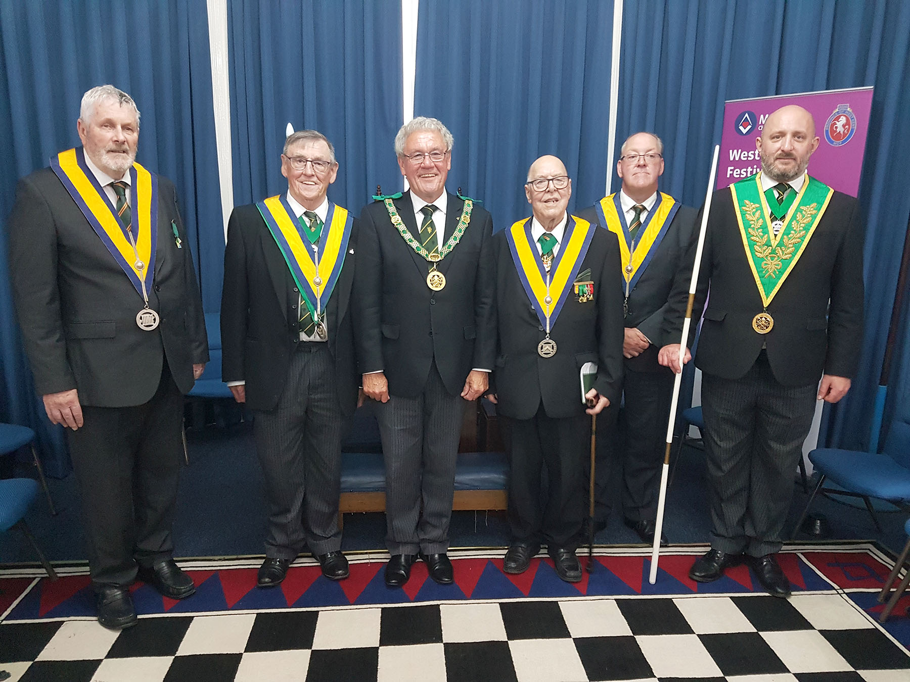 West Kent Council No 66 welcomes the District Grand Prefect