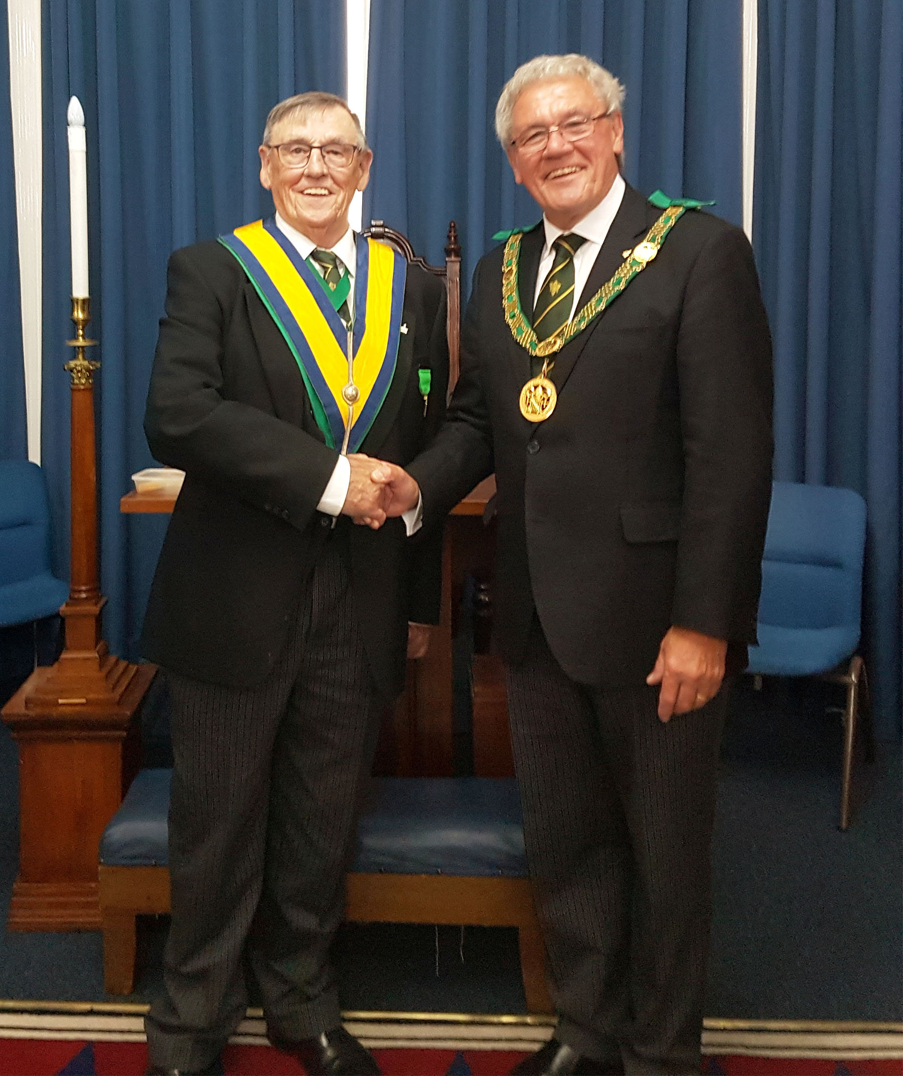 West Kent Council No 66 welcomes the District Grand Prefect