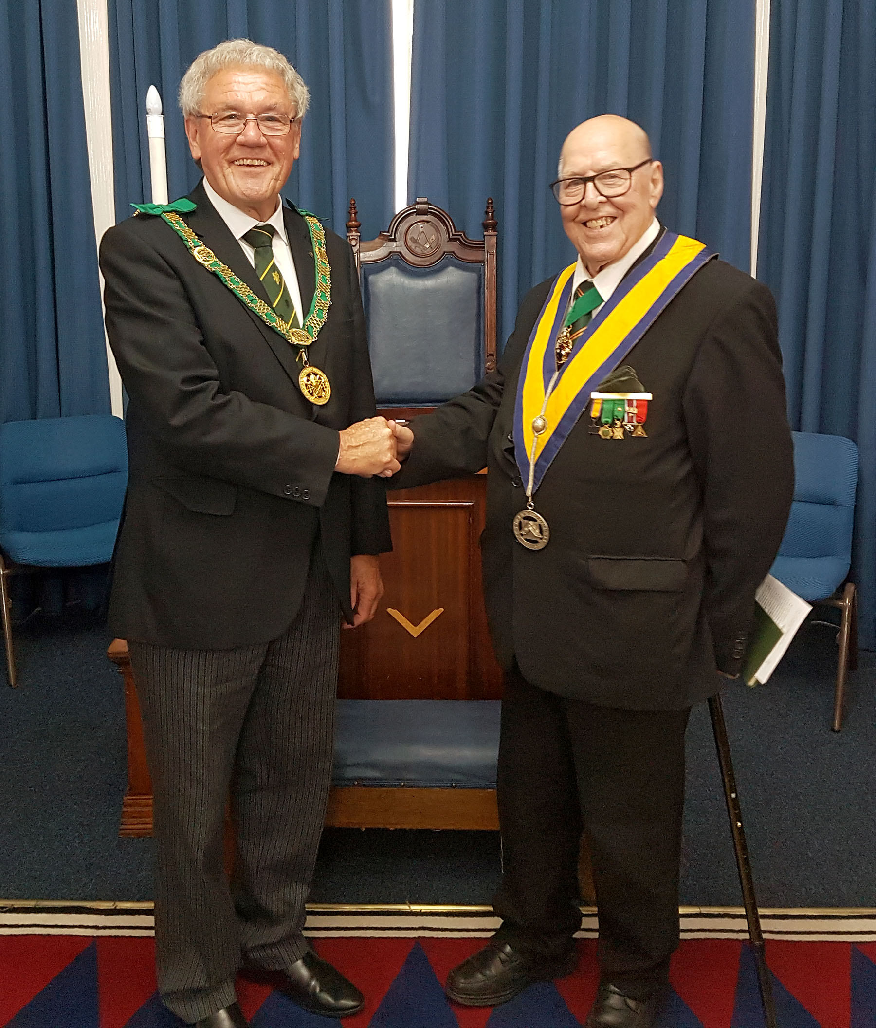 West Kent Council No 66 welcomes the District Grand Prefect