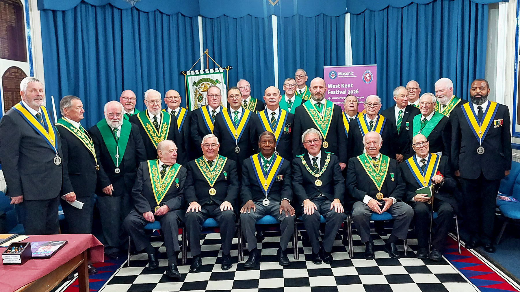 The District Grand Prefect and a full team of Active Officers visit West Kent Council 66