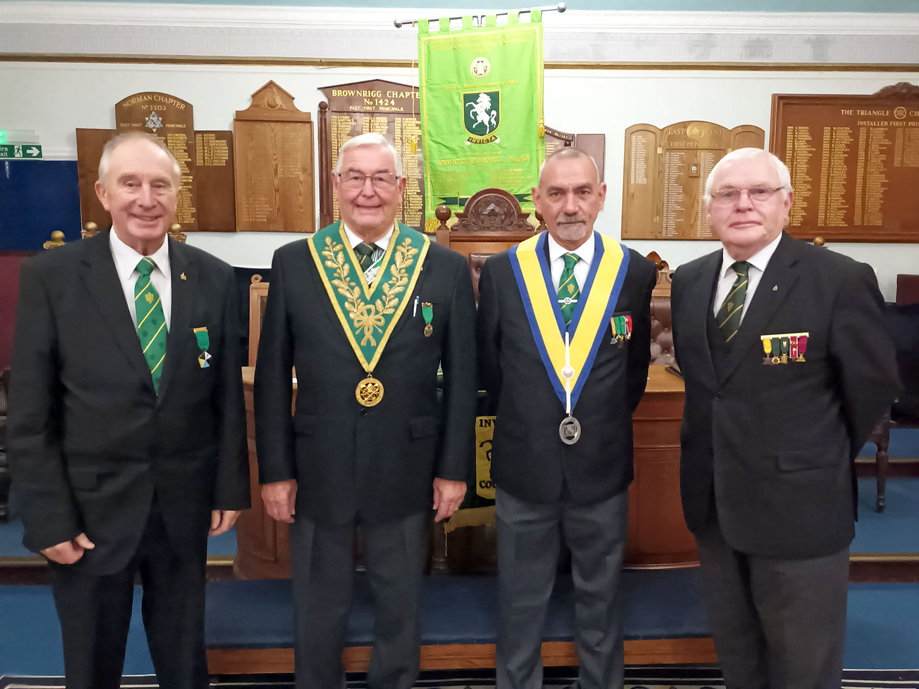 A visit to Invicta Council 54 for the Installation of Bro. Neville Fouries