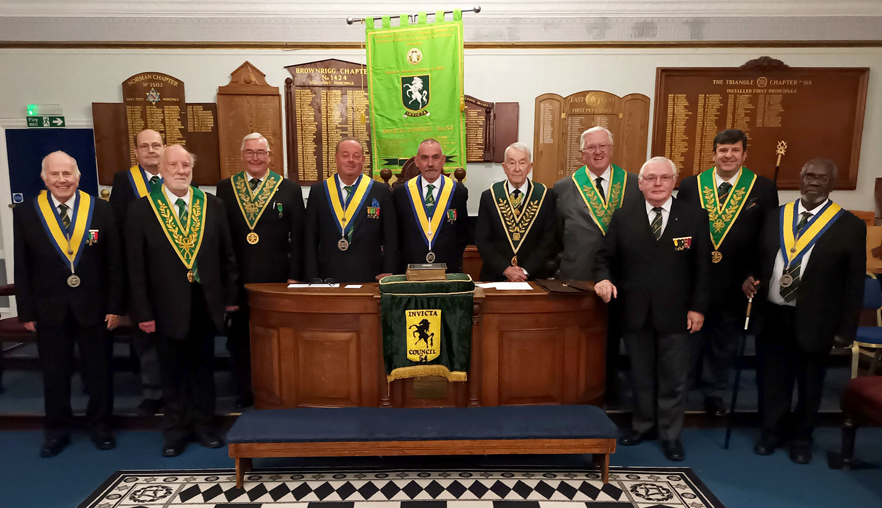 A visit to Invicta Council 54 for the Installation of Bro. Neville Fouries