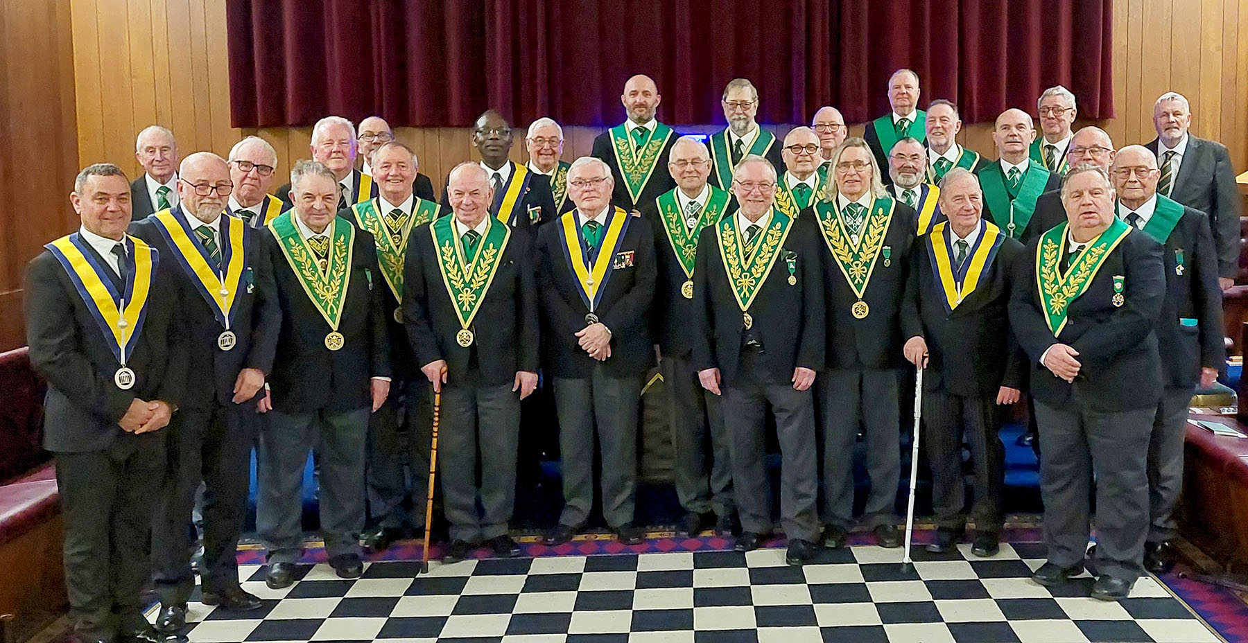 Brethren of the White Cliffs of Dover Council with the District Escort and the Visitors