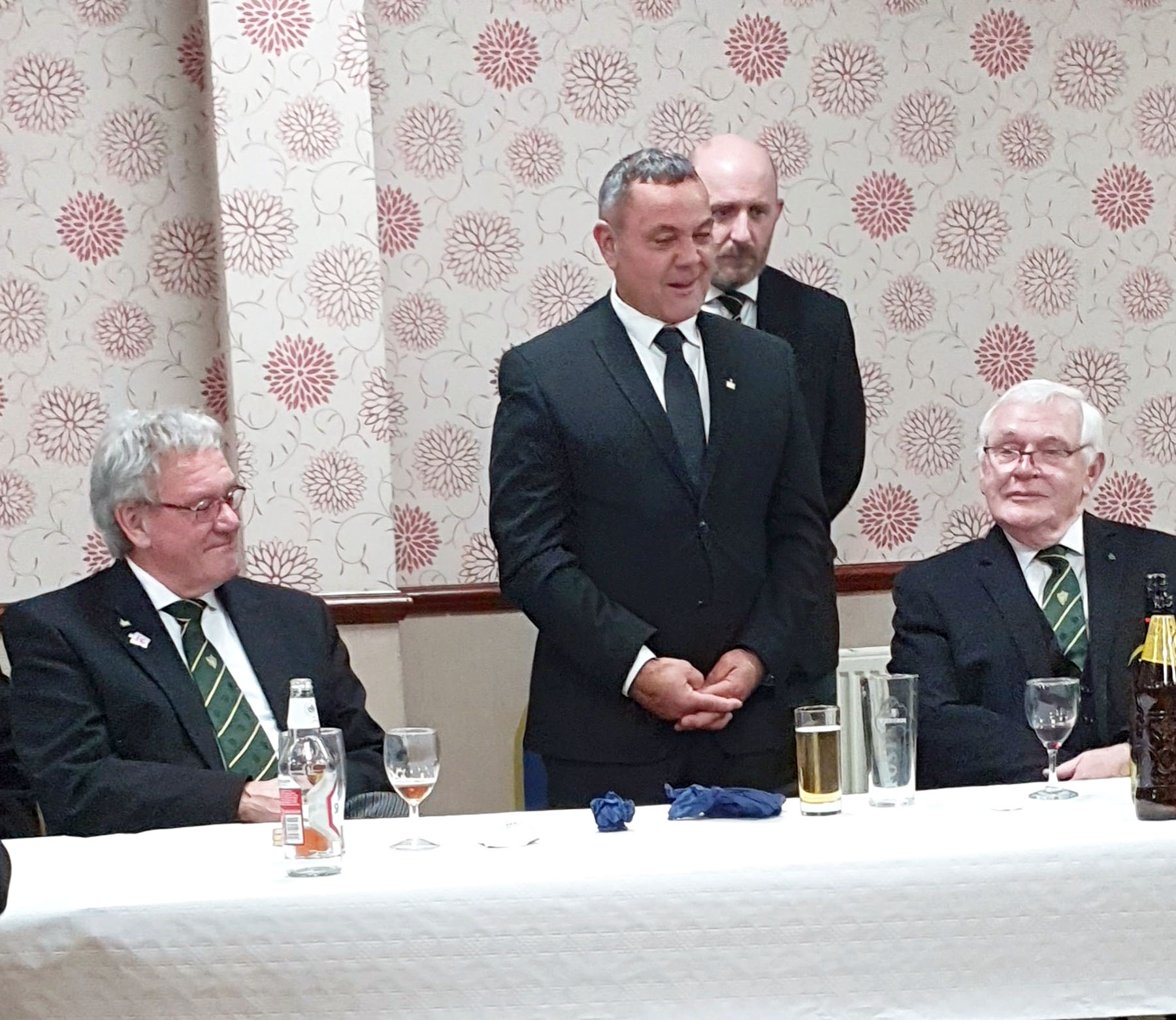 Bro. Nick at the Festive Board responding to his toast 