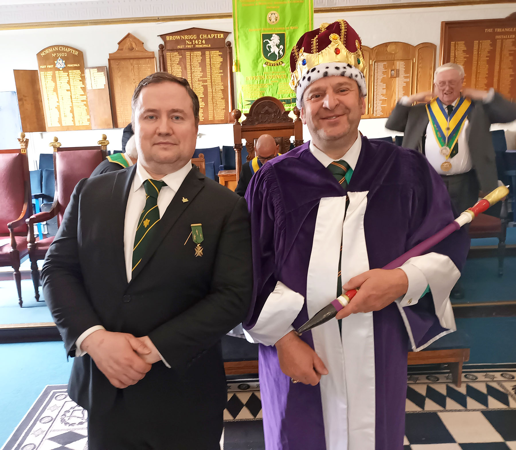 W.Bro Jason Cameron-Potter with Bro. Shane Lawler