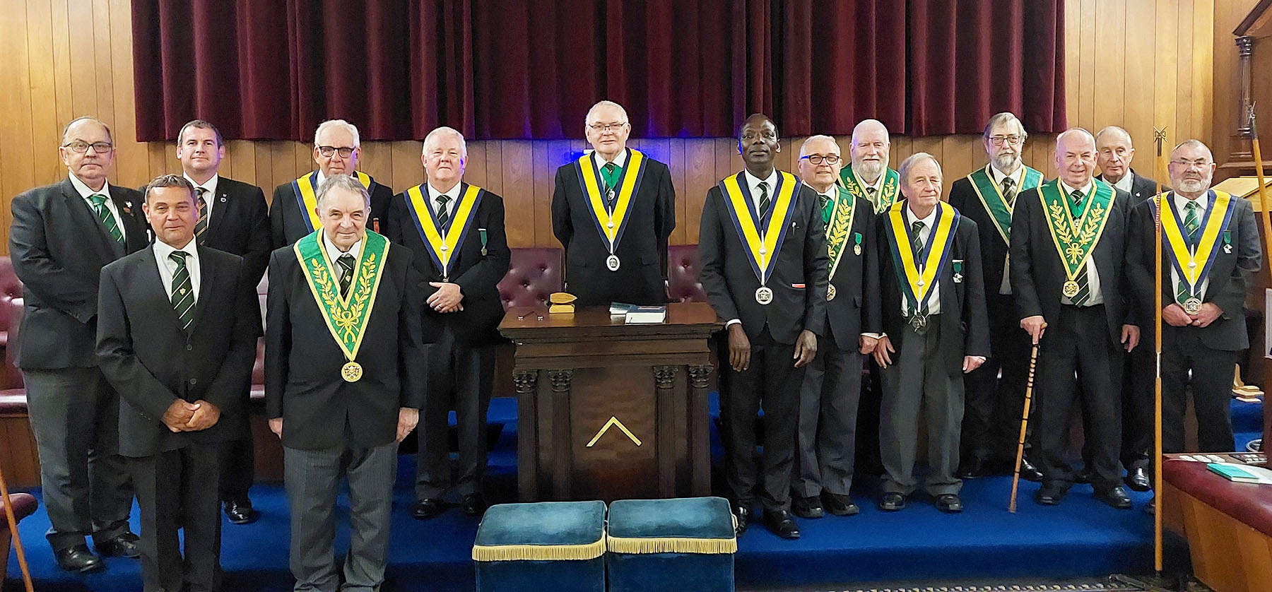 The Brethren of the White Cliffs of Dover Council with their guests and visitors