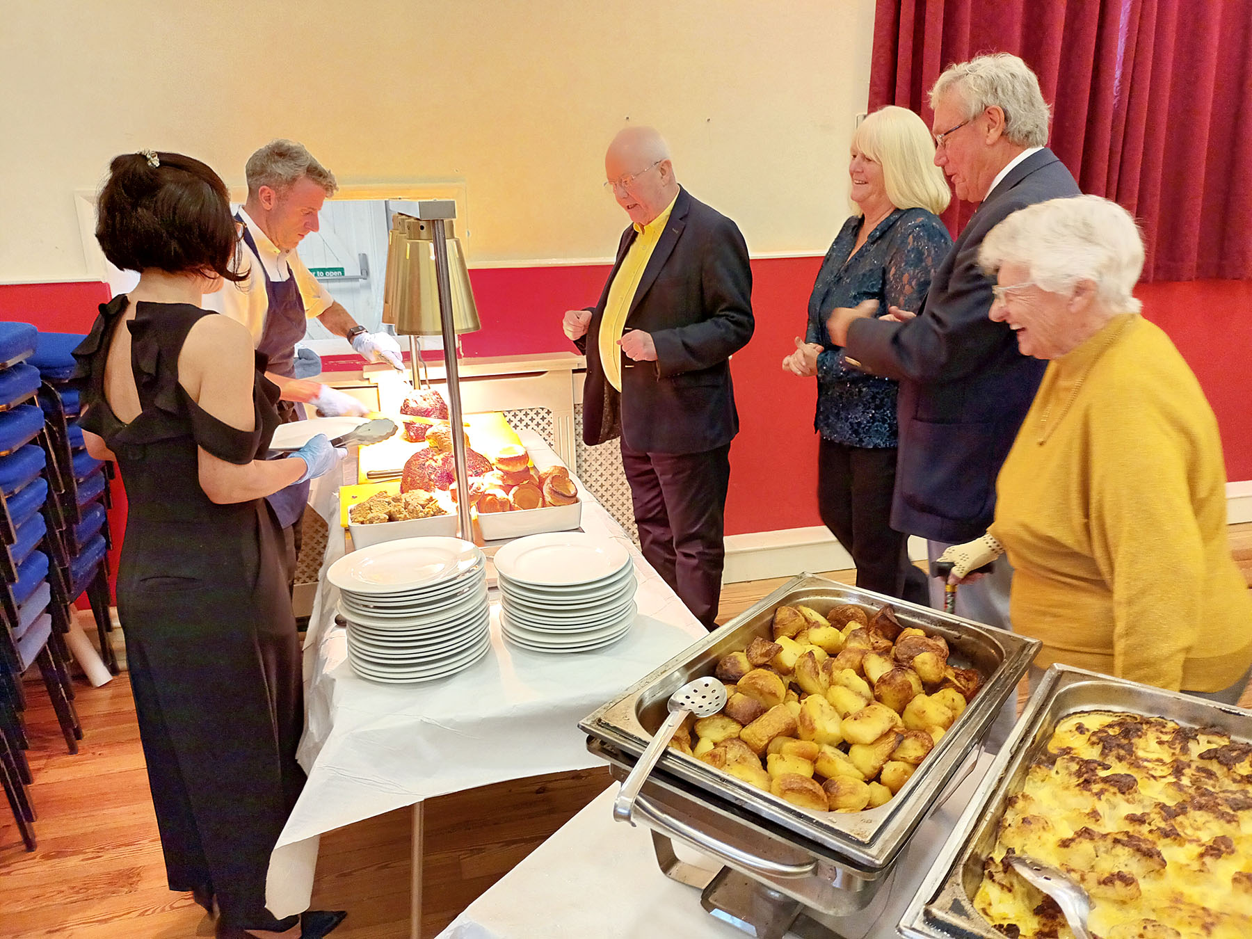 The Worshipful Master W.Bro Nigel Cash leads the way