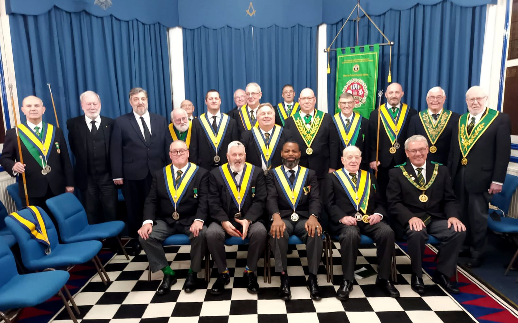 The brethren of the West Kent Council with thieir guests and visitors