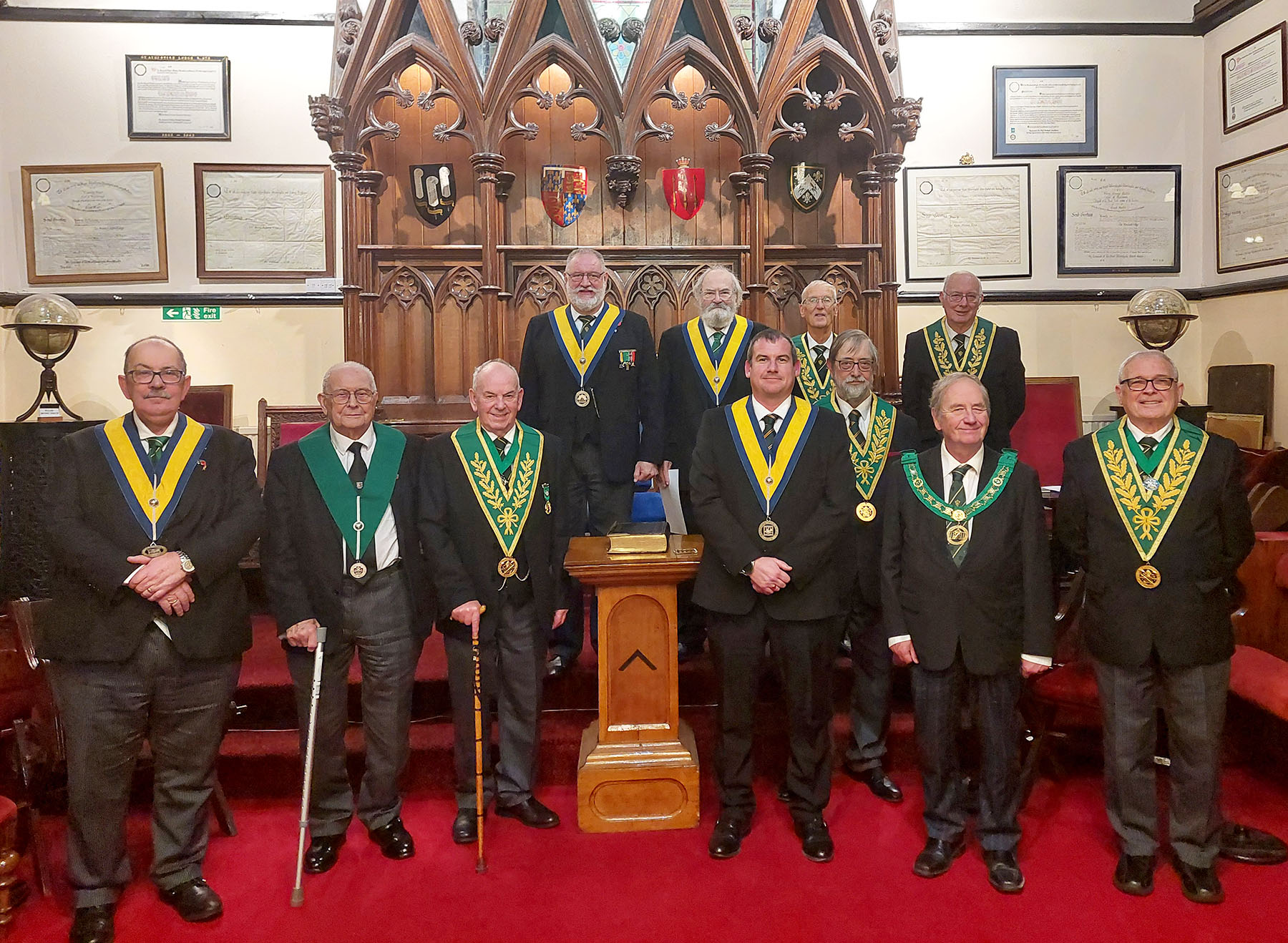 Members of the Canterbury Council at the Installation meeting