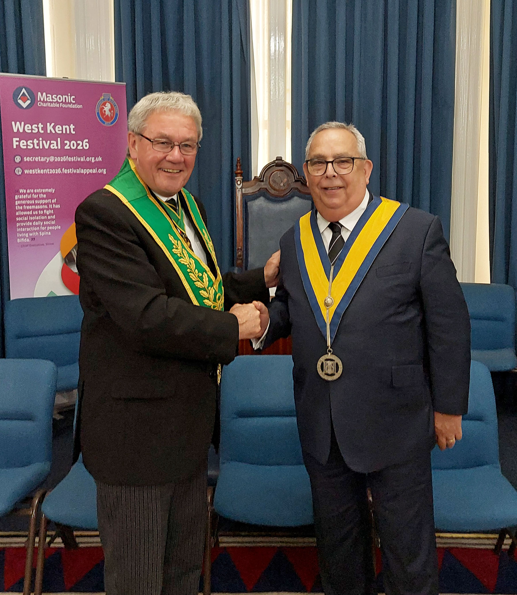 The D.G.P. welcomes Bro. Tony Chrisholm into the Order