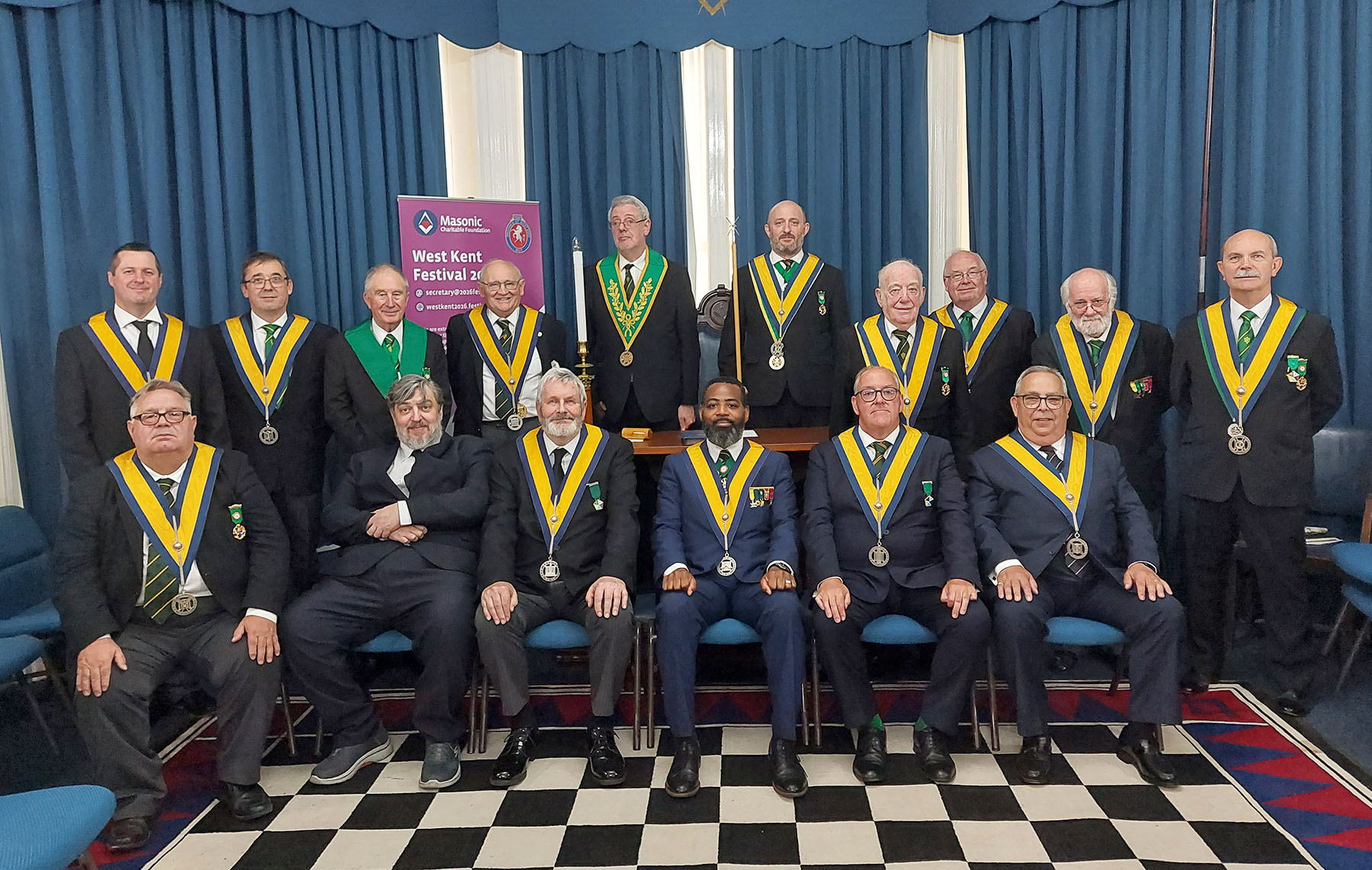 The Brethren of the West Kent Council with their Visitors