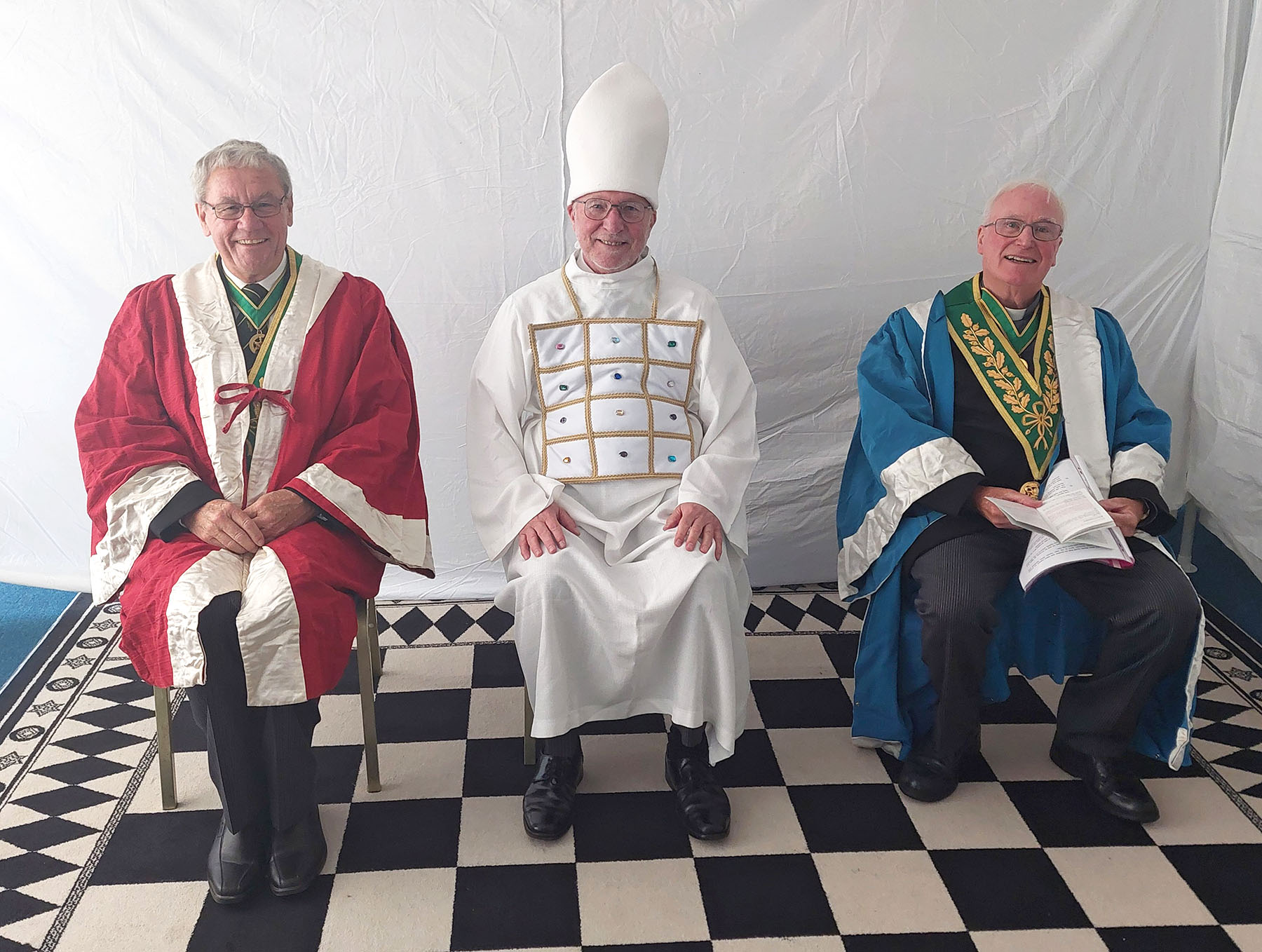 The Principle  officers for the second part of the ceremony