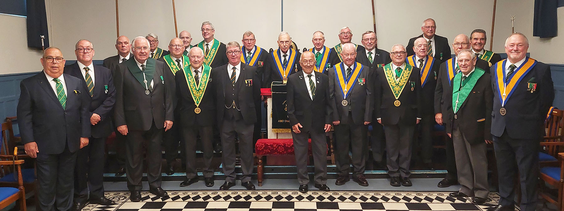 The brethren of Paddock Wood Council with their guests and visitors