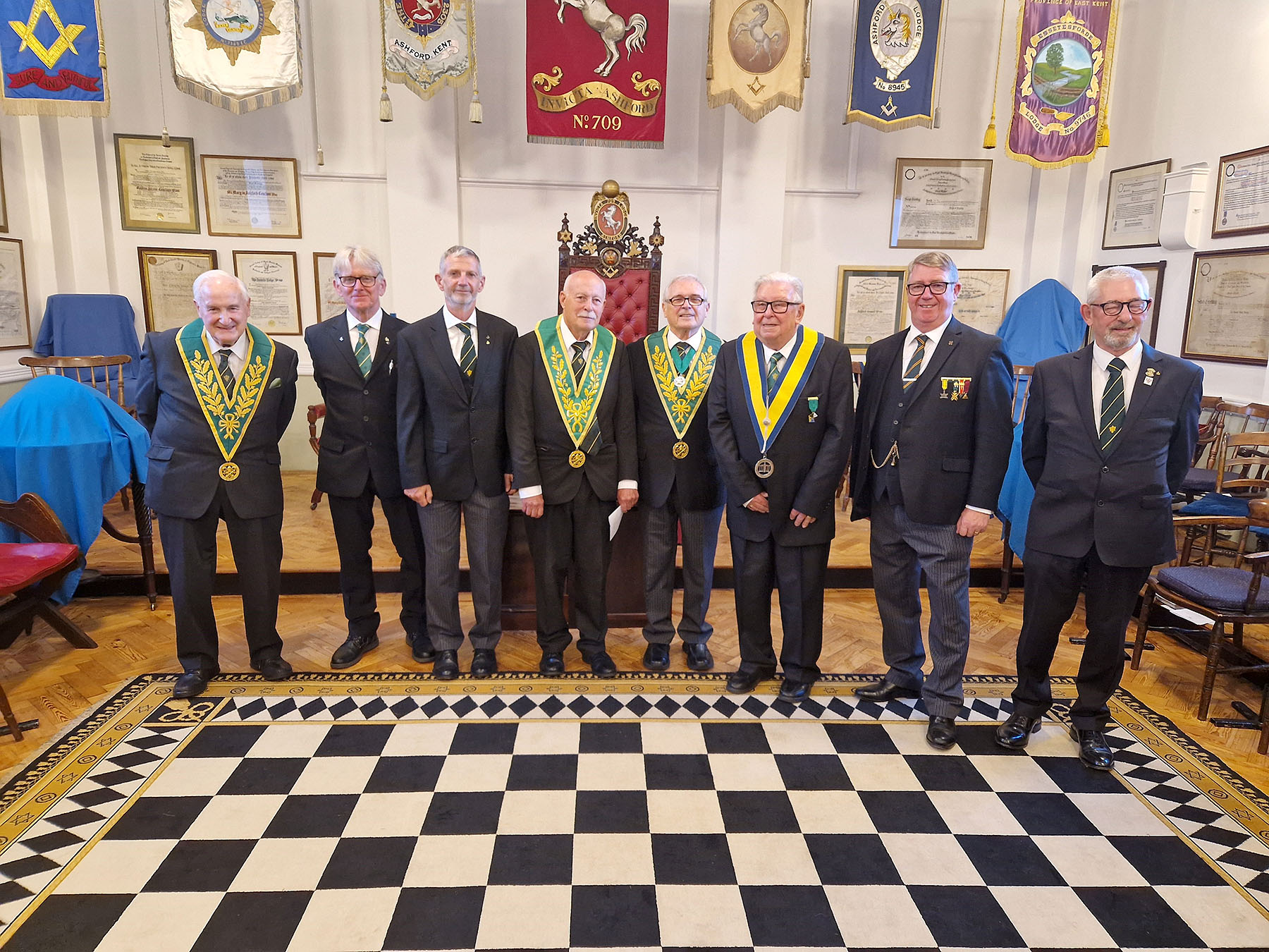 The Principle officers conducting the Ceremony of G.T. of S. with the candidates