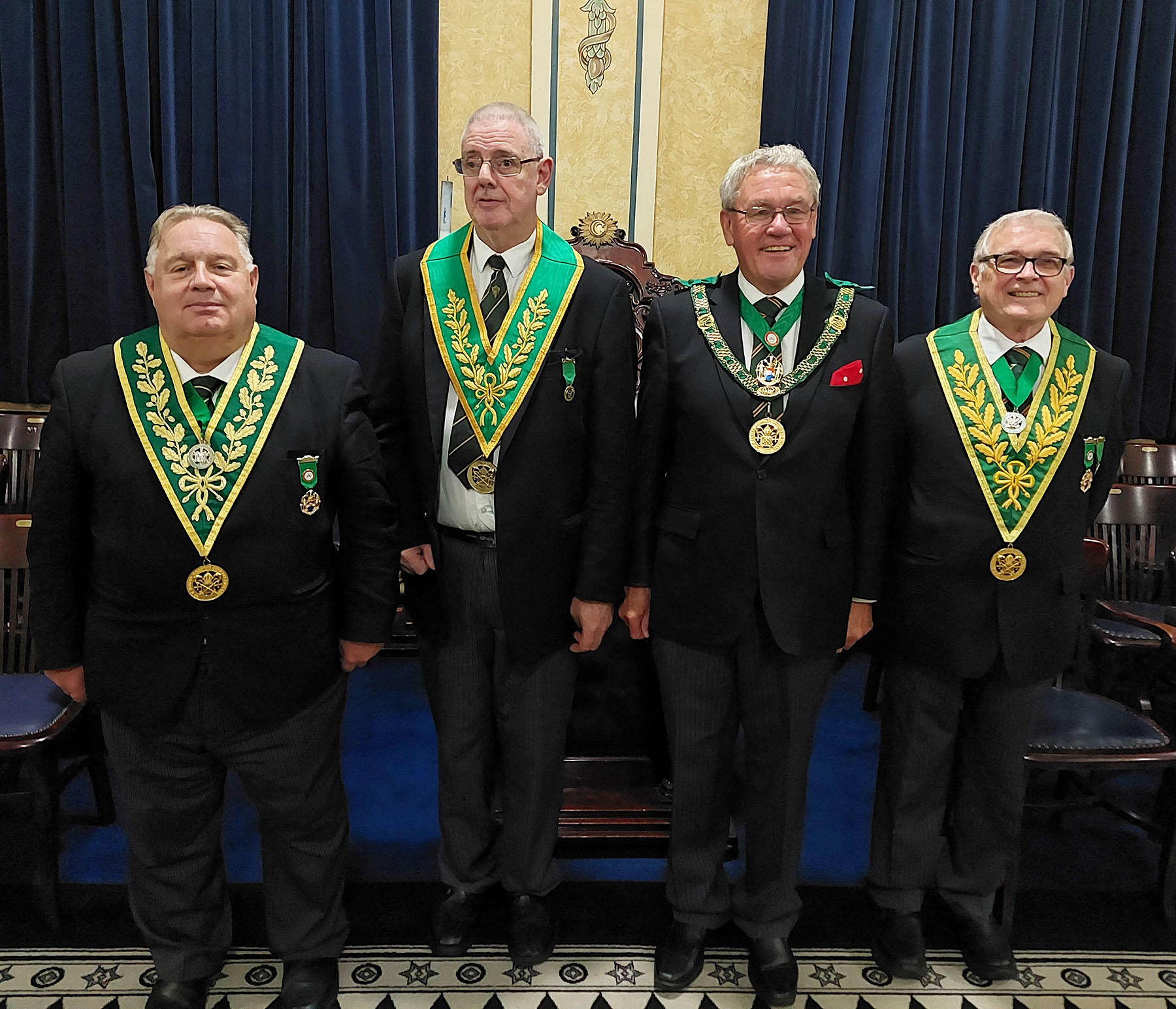 The contingent from Kent all ready for the days meeting