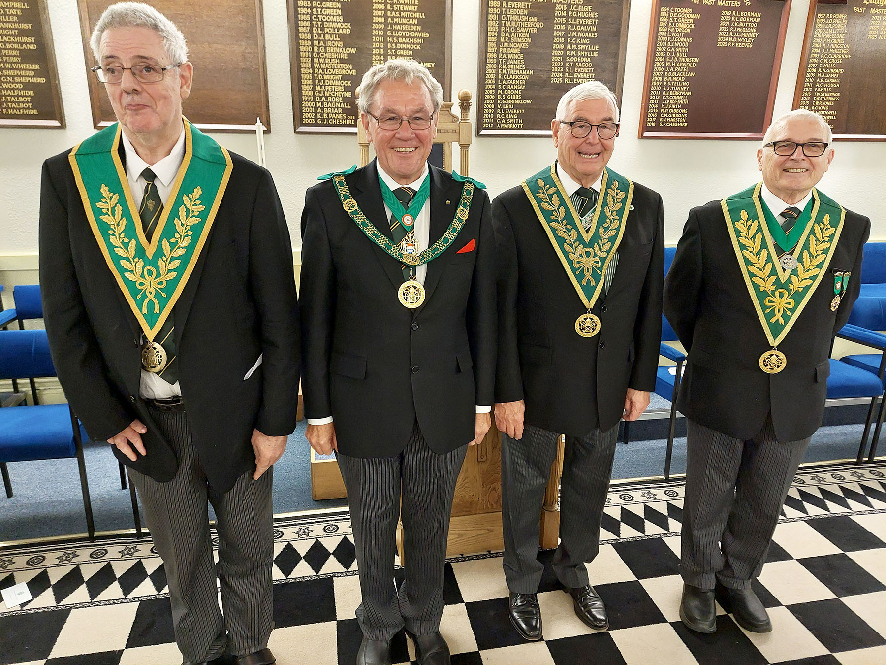 The full contingent from Kent. Maslin Ward Whale and Wilkinss