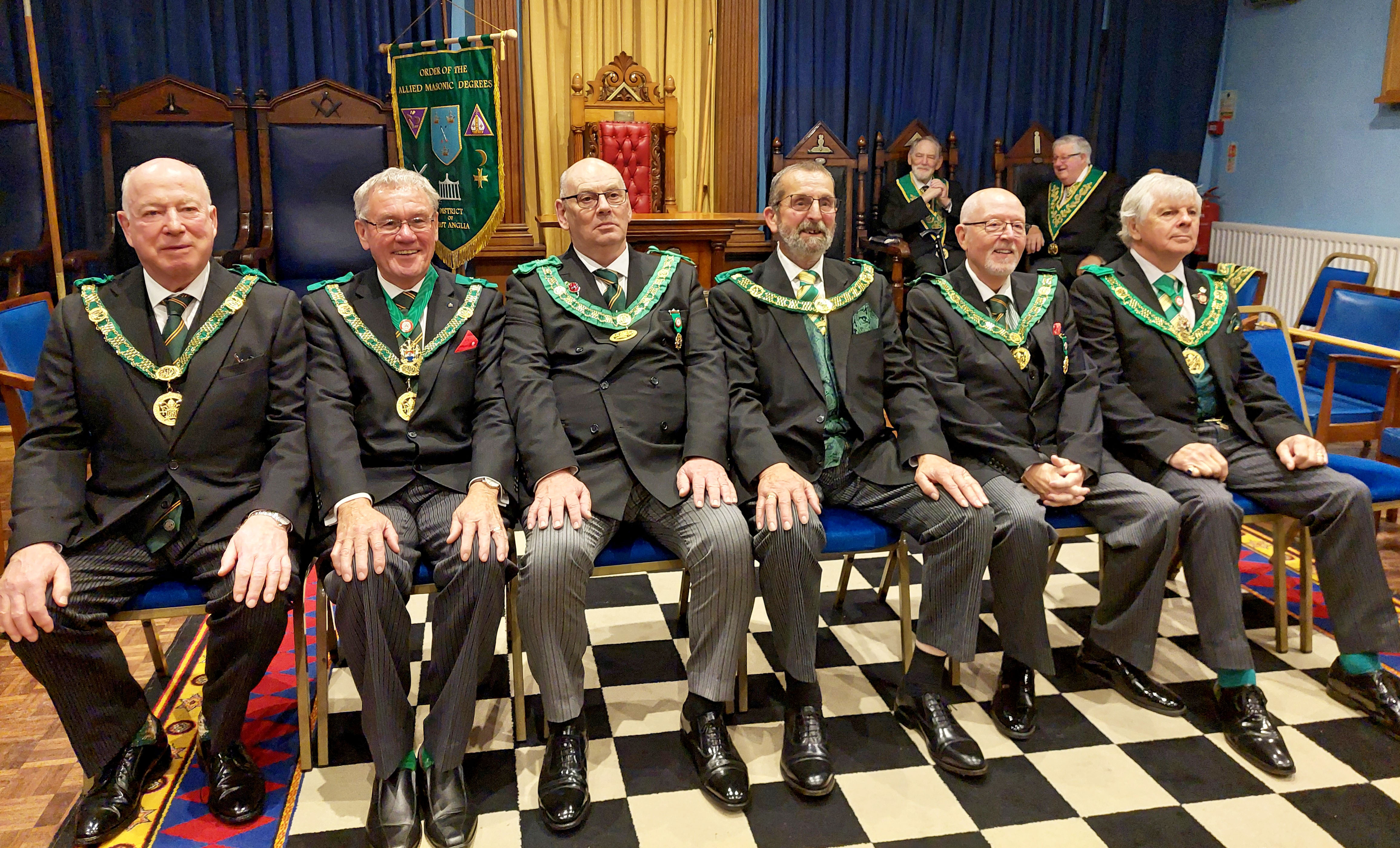 A Pride of Prefects with the D.G.P. for East Anglia R.W.Bro. Geoff Keer