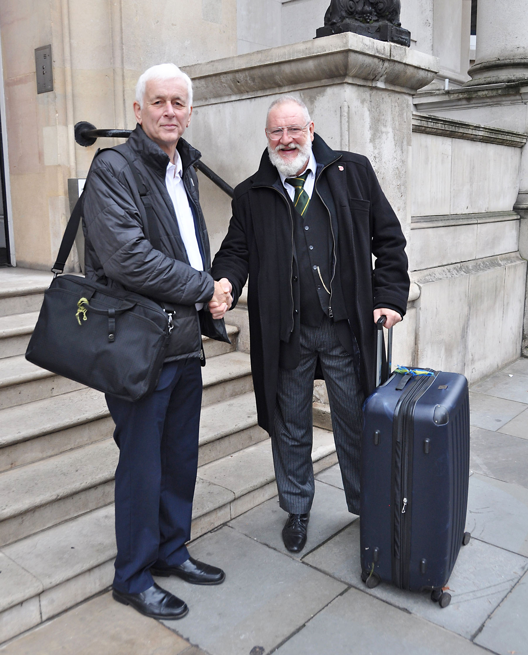 Pierre arrives for the day