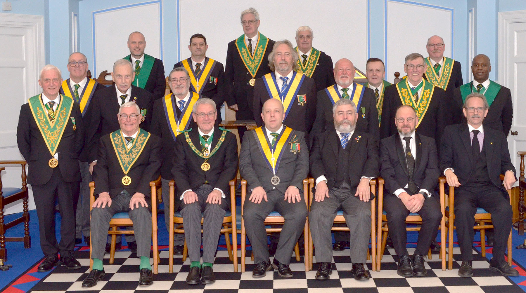 Members of the Hartley Council with their guests and Visitors