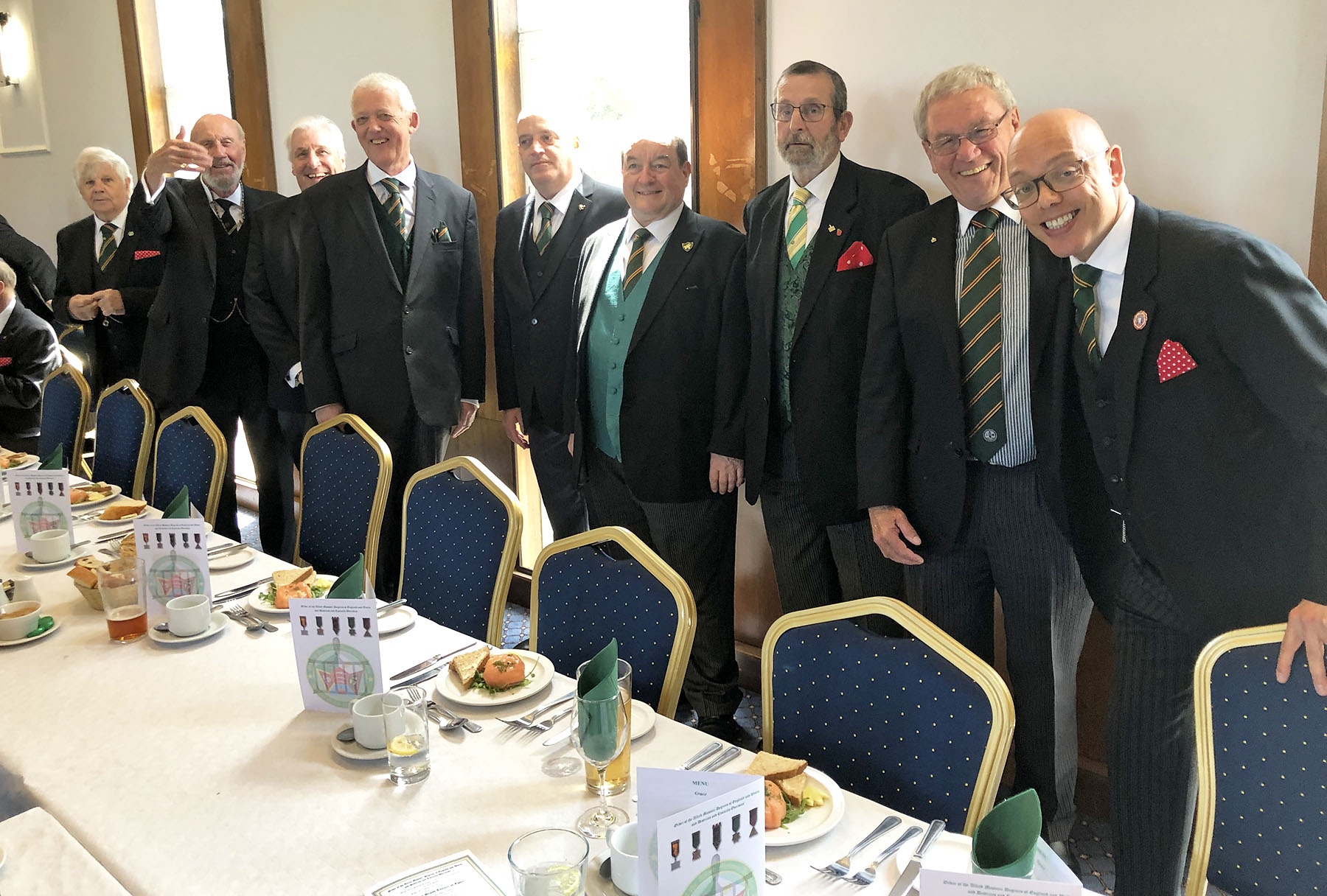 The festive board is about to begin